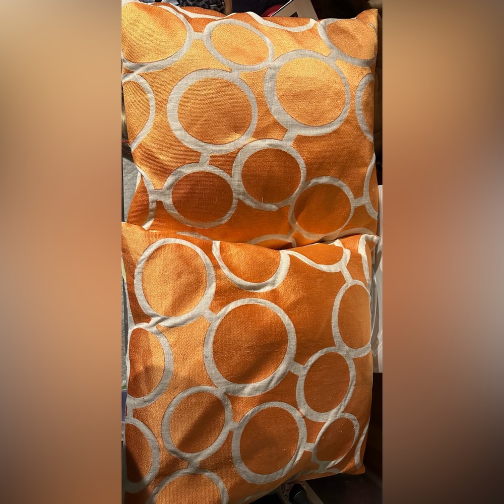 Trina Turk Indoor Outdoor Throw Pillow Covers Schumacher Sunglass Print Orange